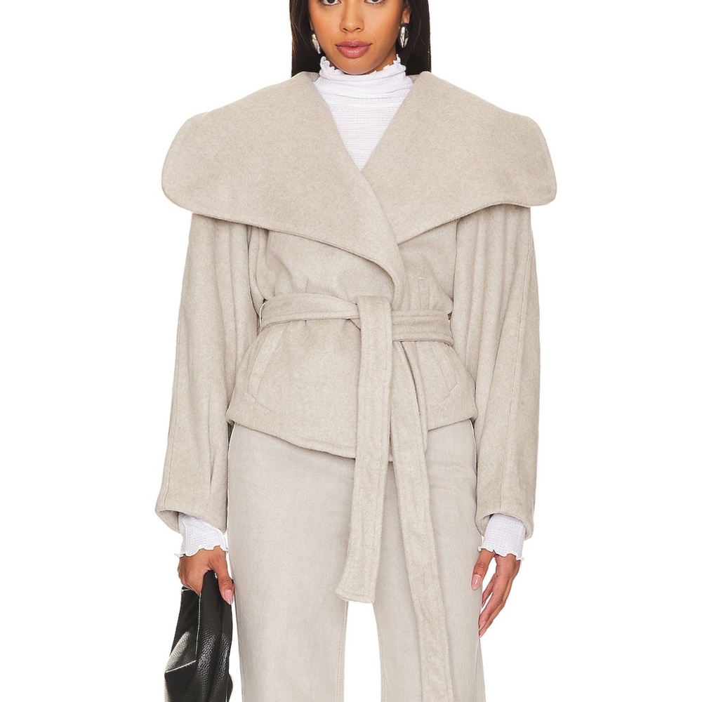 Free People Mina Jacket in Heathered Coffee